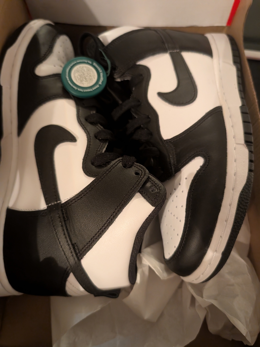 Nike Black and White High-Top Sneakers